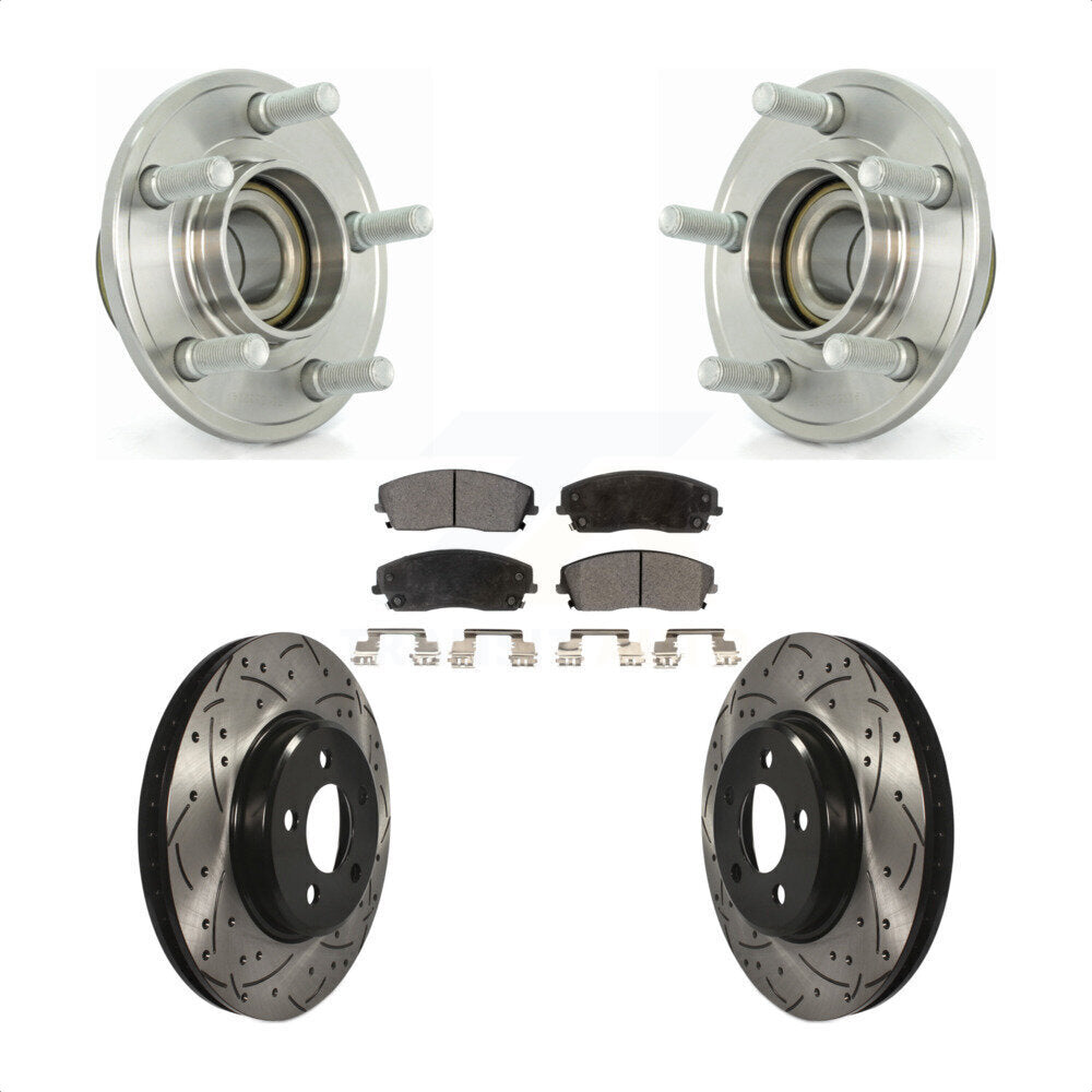 Transit Auto KBB-103266 Wheel Bearing and Hub Assembly for 2005-2014 Chrysler 300, Dodge Charger, Dodge Challenger & more - Front product image
