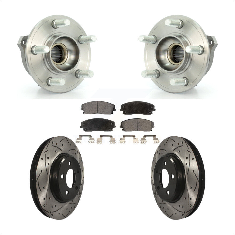 Transit Auto KBB-103268 Wheel Bearing and Hub Assembly for 2007-2023 Chrysler 300, Dodge Charger, Dodge Magnum - Front product image