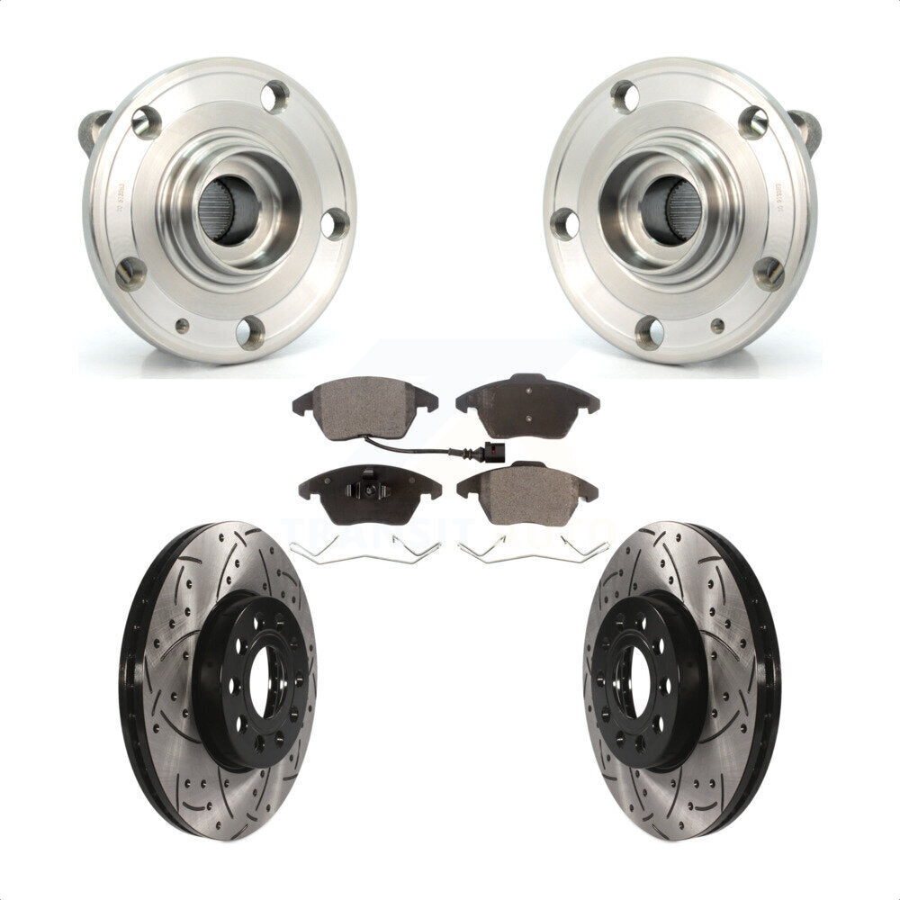 Transit Auto KBB-103275 Wheel Bearing and Hub Assembly for 2005-2019 Volkswagen Beetle, Volkswagen Jetta, Volkswagen GTI & more - Front product image