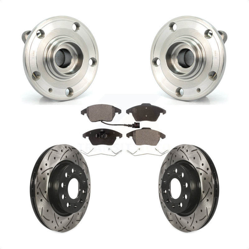 Transit Auto KBB-103276 Wheel Bearing and Hub Assembly for 2011-2013 Volkswagen GTI, Audi A3 Quattro - Front product image