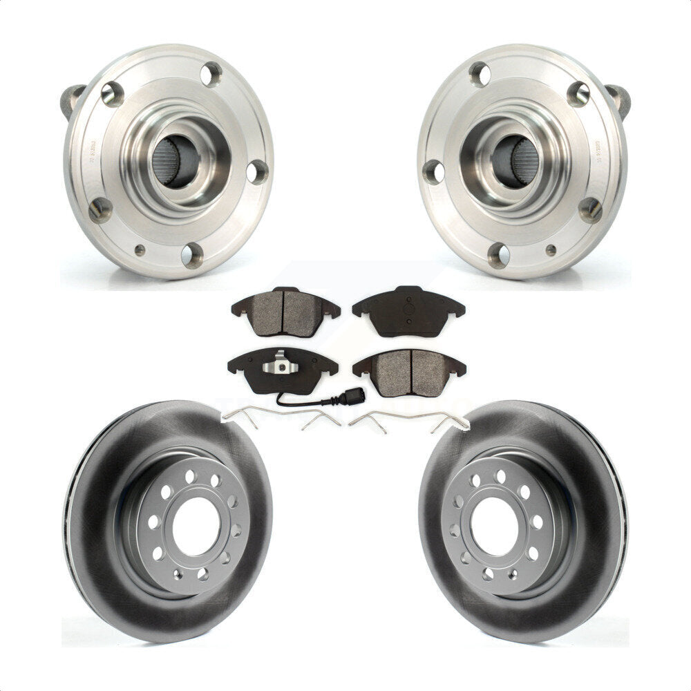 Transit Auto KBB-104075 Wheel Bearing and Hub Assembly for 2011-2013 Volkswagen GTI, Audi A3 Quattro - Front product image