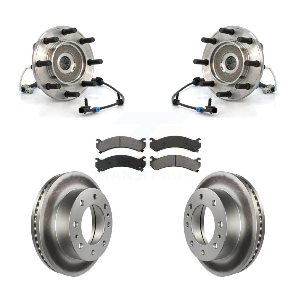 Transit Auto KBB-104319 Wheel Bearing and Hub Assembly for 2001-2007 GMC Sierra 3500 Classic, Chevrolet Silverado 3500, GMC Sierra 3500 - Front product image