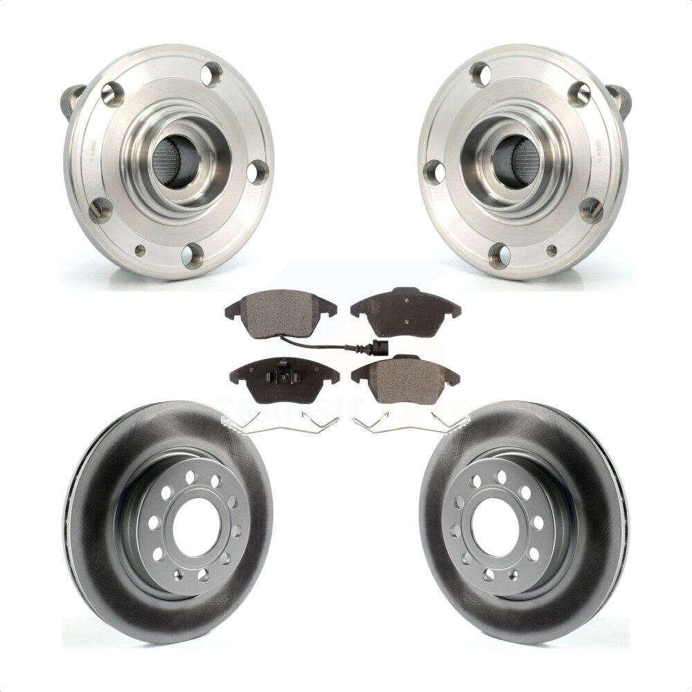 Transit Auto KBB-104556 Wheel Bearing and Hub Assembly for 2011-2013 Volkswagen GTI, Audi A3 Quattro - Front product image