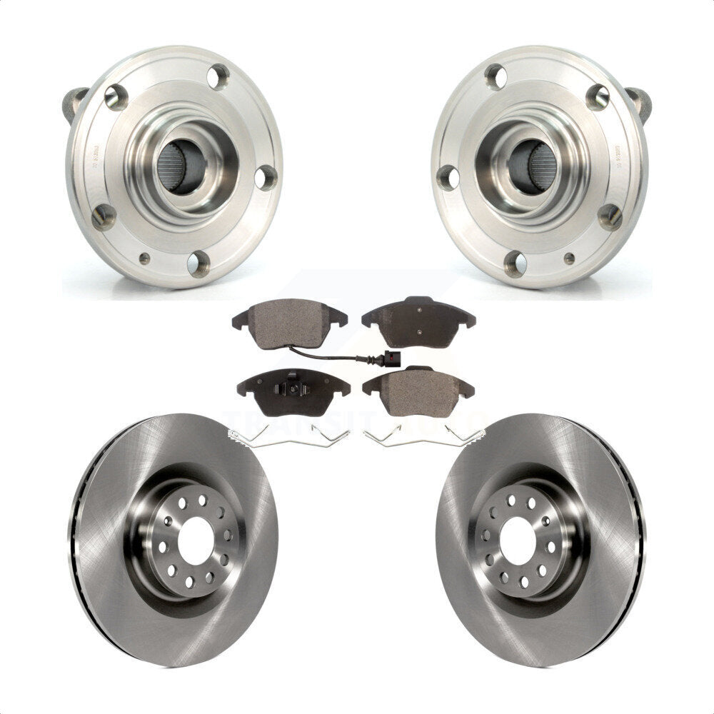 Transit Auto KBB-105084 Wheel Bearing and Hub Assembly for 2009-2013 Volkswagen GTI, Volkswagen CC, Audi A3 Quattro - Front product image