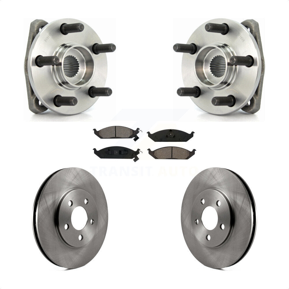Transit Auto KBB-105517 Wheel Bearing and Hub Assembly for 1995-2000 Plymouth Breeze, Chrysler Sebring, Chrysler Cirrus & more - Front product image