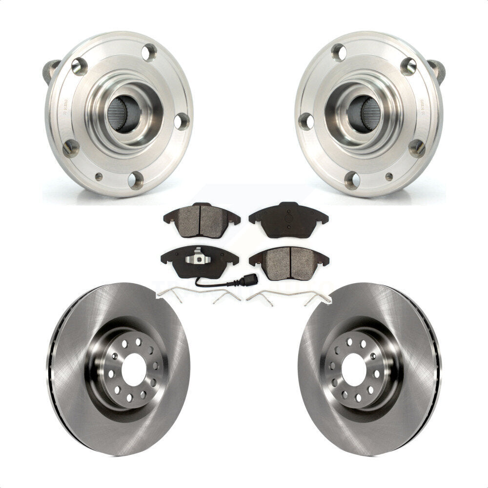 Transit Auto KBB-105668 Wheel Bearing and Hub Assembly for 2009-2013 Volkswagen GTI, Volkswagen CC, Audi A3 Quattro - Front product image