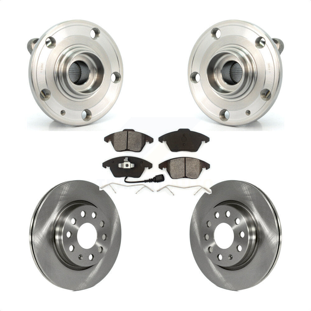 Transit Auto KBB-105669 Wheel Bearing and Hub Assembly for 2011-2013 Volkswagen GTI, Audi A3 Quattro - Front product image