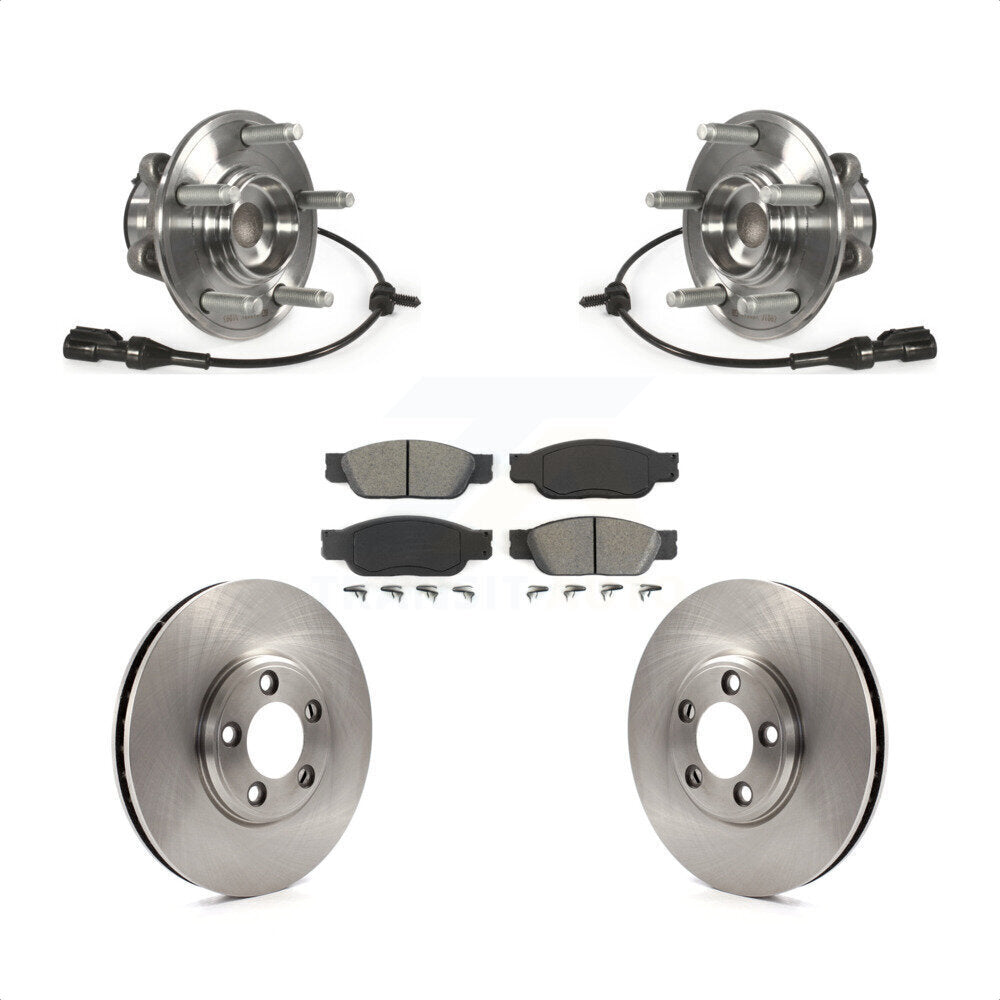 Transit Auto KBB-105843 Wheel Bearing and Hub Assembly for 2000-2006 Jaguar S-Type, Ford Thunderbird, Lincoln LS - Front product image