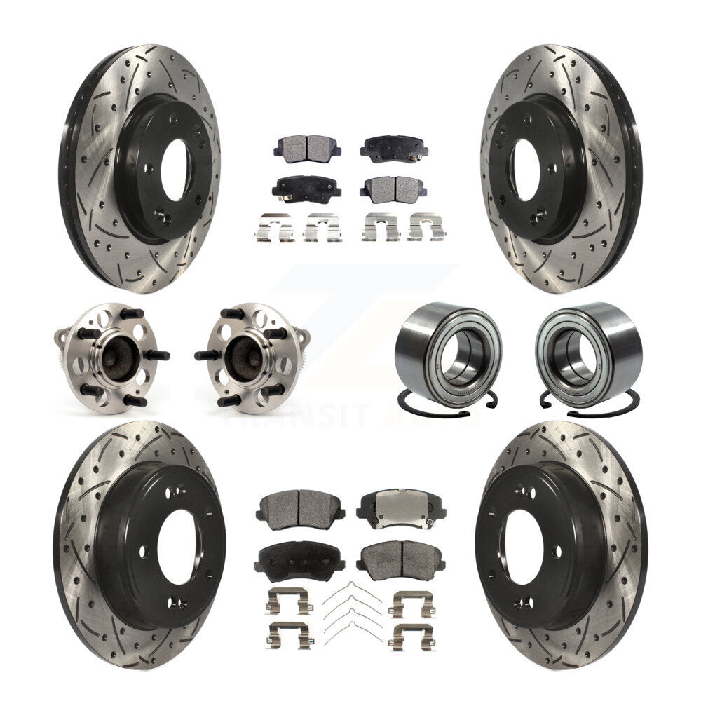 Transit Auto KBB-107388 Wheel Bearing for 2016-2017 Kia Forte Koup, Hyundai Elantra GT - Front and Rear product image