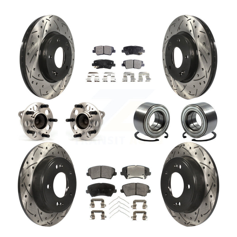 Transit Auto KBB-107388 Wheel Bearing for 2016-2017 Kia Forte Koup, Hyundai Elantra GT - Front and Rear product image