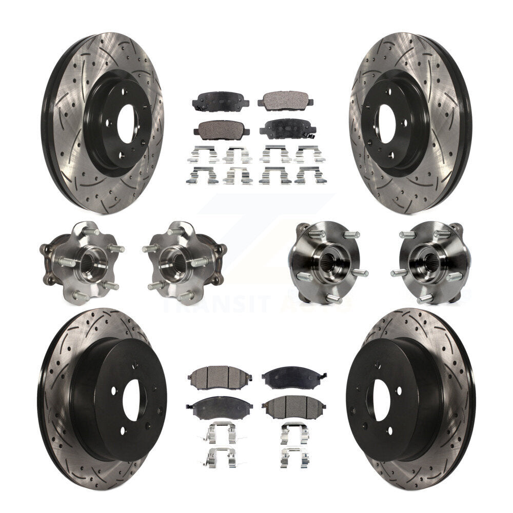 Transit Auto KBB-110815 Wheel Bearing and Hub Assembly for 2015-2017 INFINITI QX70 - Front and Rear product image
