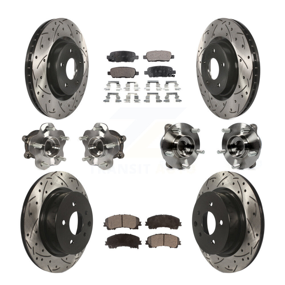 Transit Auto KBB-110818 Wheel Bearing and Hub Assembly for 2016-2017 INFINITI QX50 - Front and Rear product image
