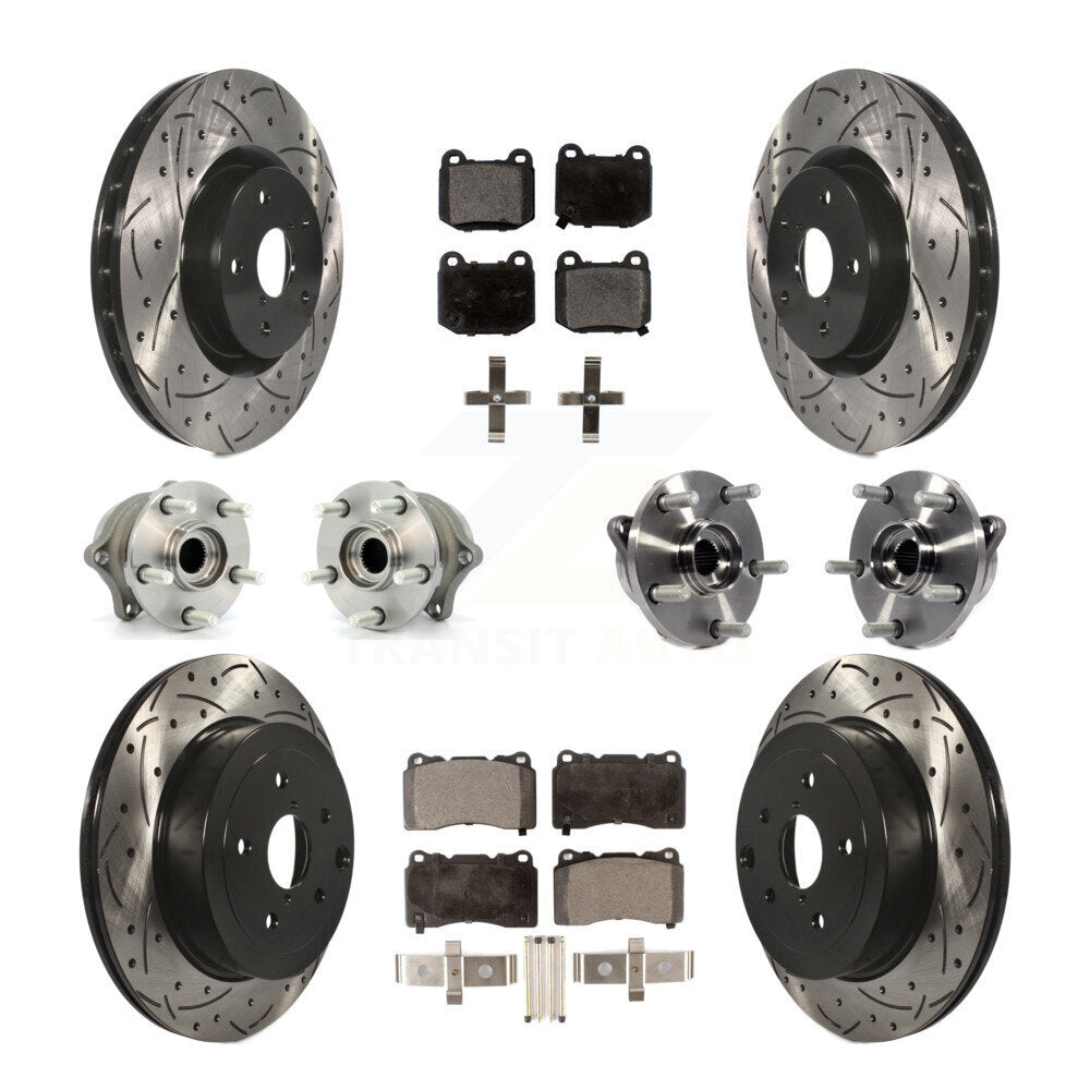 Transit Auto KBB-110828 Wheel Bearing and Hub Assembly for 2012-2014 Subaru Impreza, Subaru WRX STI - Front and Rear product image