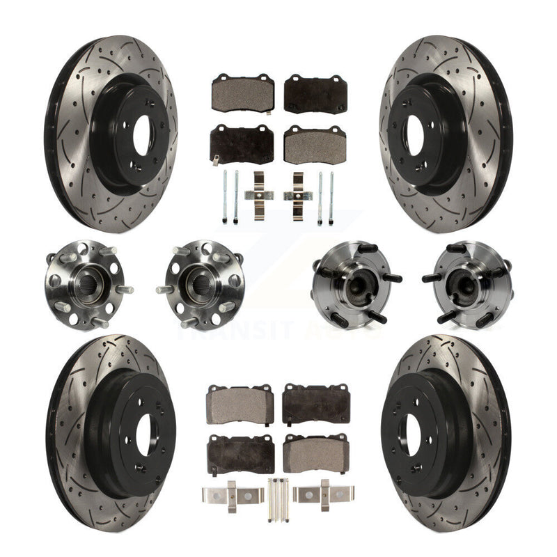Transit Auto KBB-110833 Wheel Bearing and Hub Assembly for 2010-2016 Hyundai Genesis Coupe - Front and Rear product image