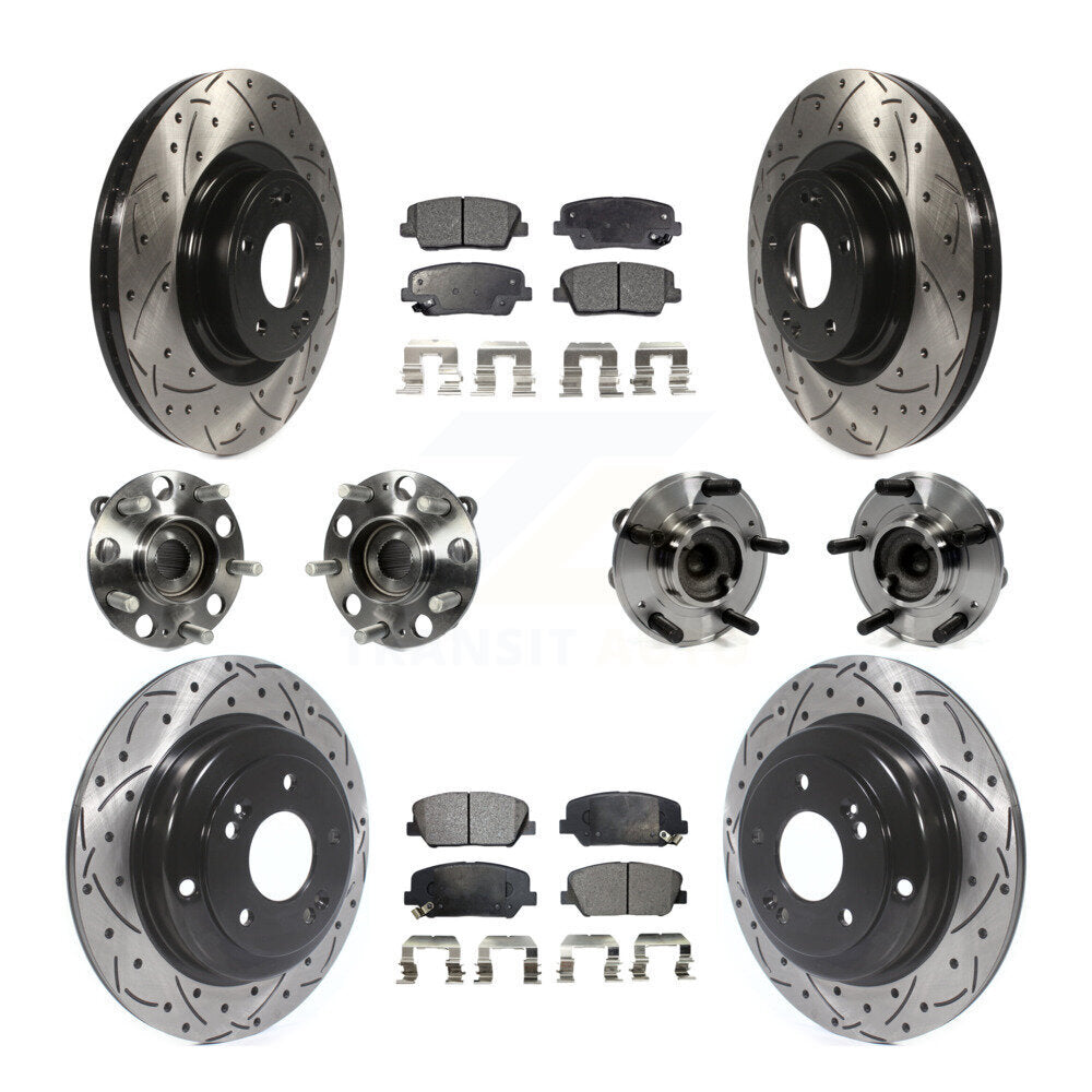 Transit Auto KBB-110834 Wheel Bearing and Hub Assembly for 2010-2016 Hyundai Genesis Coupe - Front and Rear product image