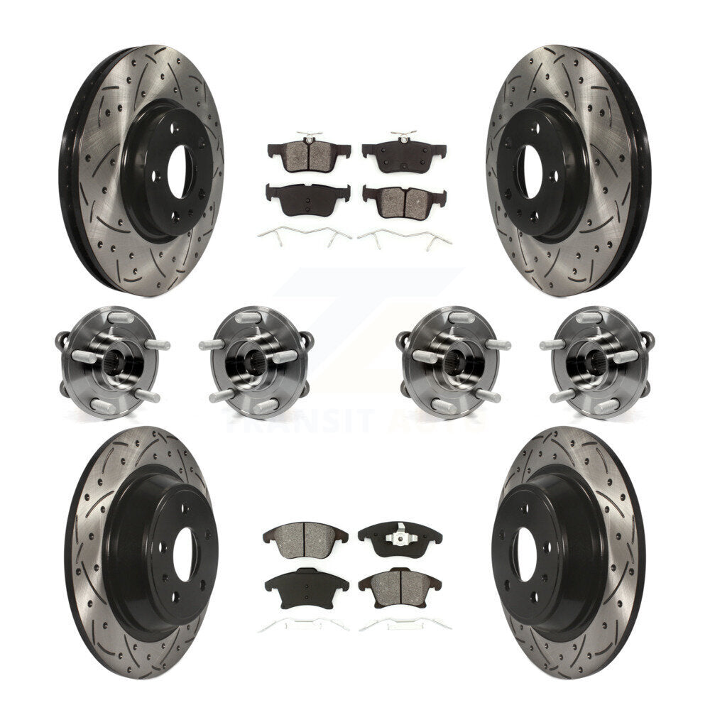 Transit Auto KBB-111075 Wheel Bearing and Hub Assembly for 2013-2018 Ford Fusion - Front and Rear product image