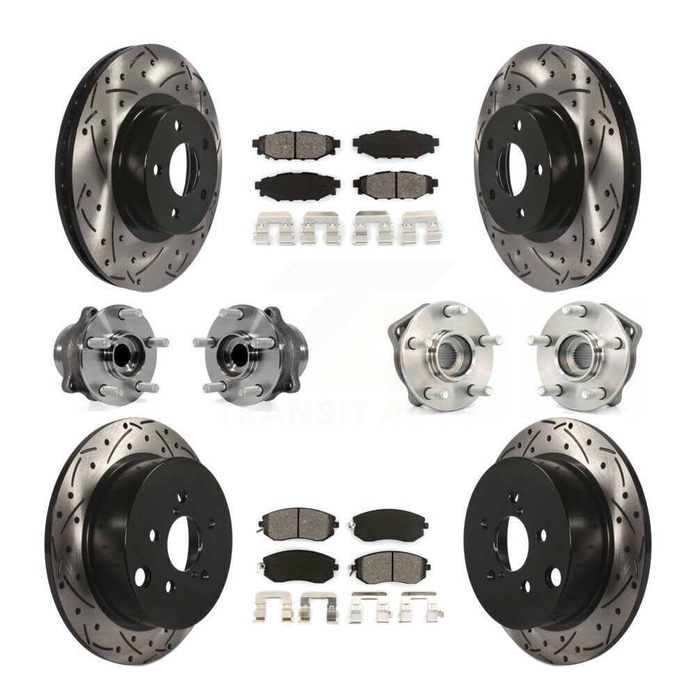 Transit Auto KBB-111080 Wheel Bearing and Hub Assembly for 2012-2013 Subaru Impreza - Front and Rear product image