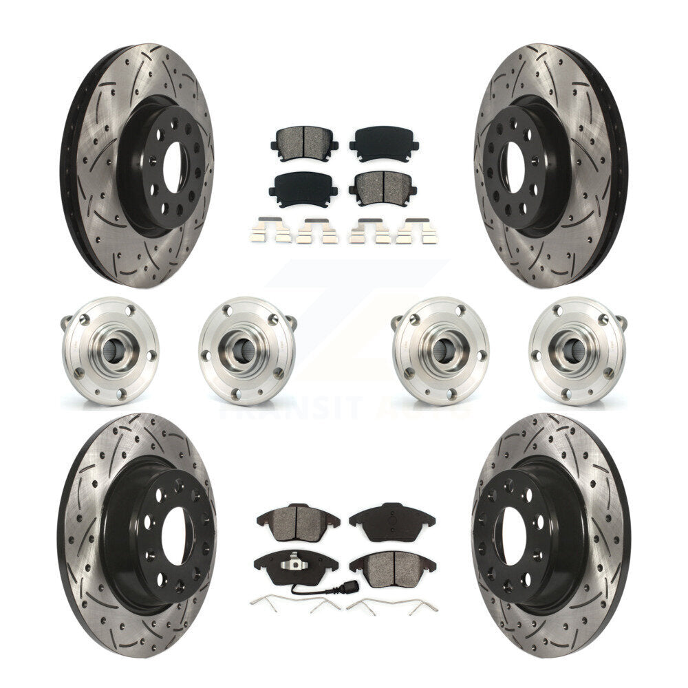 Transit Auto KBB-111109 Wheel Bearing and Hub Assembly for 2008-2017 Volkswagen CC, Volkswagen Passat, Audi A3 Quattro - Front and Rear product image