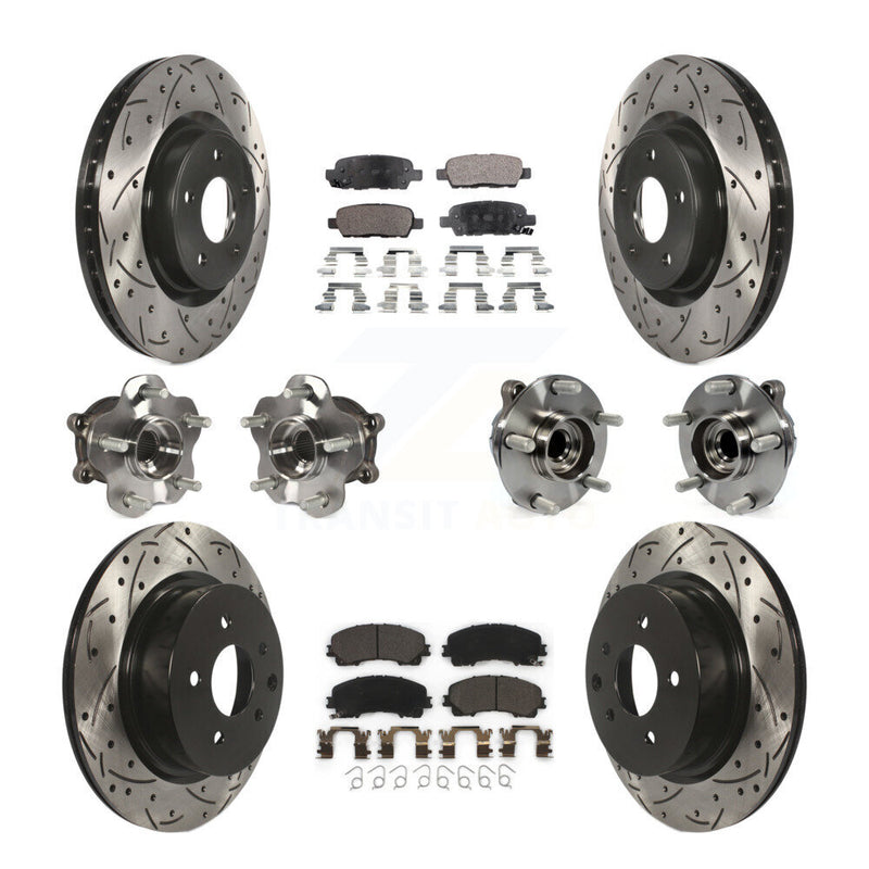 Transit Auto KBB-111258 Wheel Bearing and Hub Assembly for 2016-2017 INFINITI QX50 - Front and Rear product image