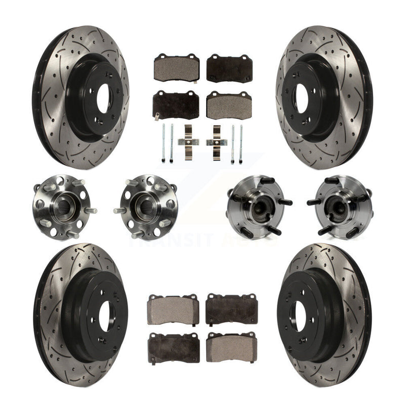 Transit Auto KBB-111280 Wheel Bearing and Hub Assembly for 2010-2016 Hyundai Genesis Coupe - Front and Rear product image