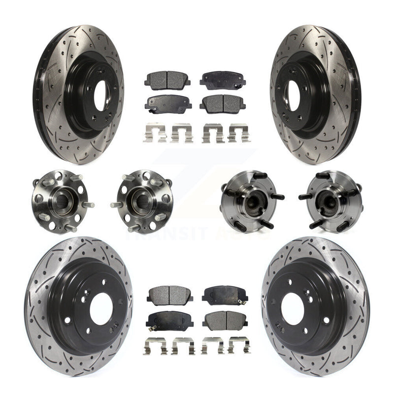 Transit Auto KBB-111281 Wheel Bearing and Hub Assembly for 2010-2016 Hyundai Genesis Coupe - Front and Rear product image