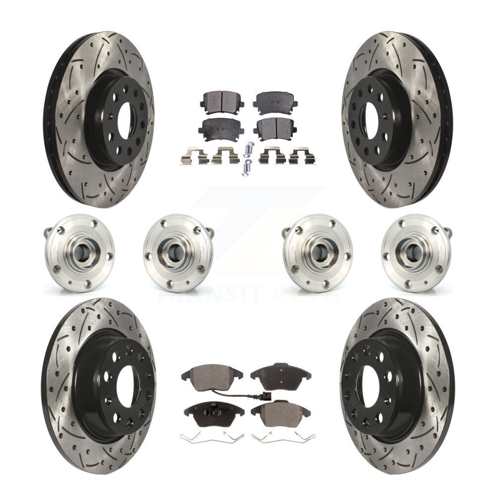 Transit Auto KBB-111334 Wheel Bearing and Hub Assembly for 2008-2017 Volkswagen CC, Volkswagen Passat, Audi A3 Quattro - Front and Rear product image