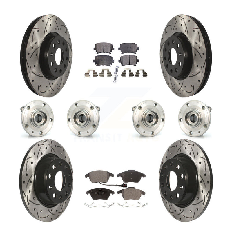 Transit Auto KBB-111334 Wheel Bearing and Hub Assembly for 2008-2017 Volkswagen CC, Volkswagen Passat, Audi A3 Quattro - Front and Rear product image