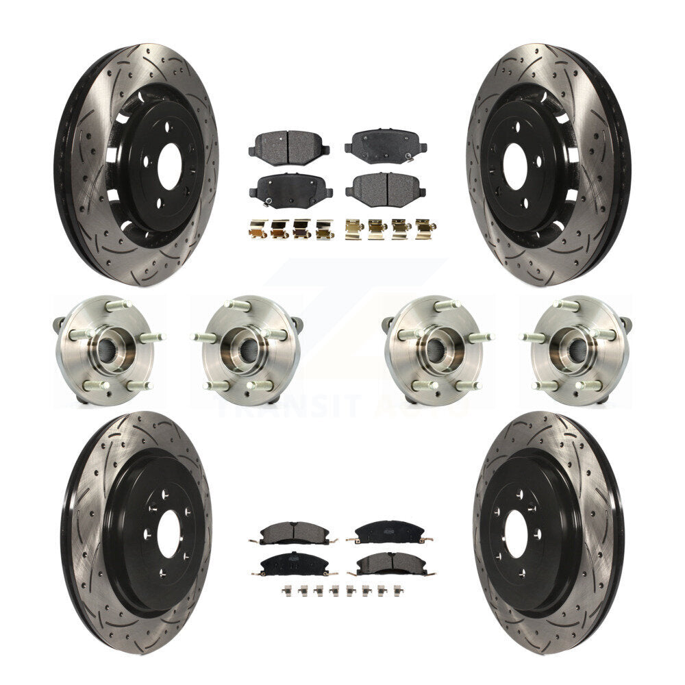 Transit Auto KBB-111345 Wheel Bearing and Hub Assembly for 2012-2019 Ford Taurus, Ford Flex, Lincoln MKS - Front and Rear product image