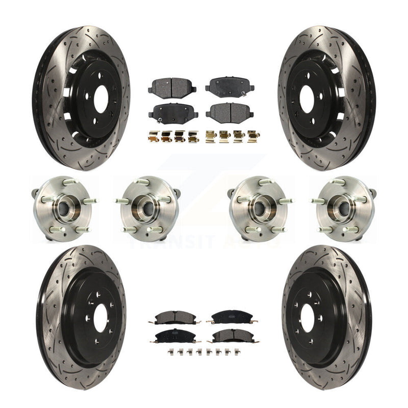 Transit Auto KBB-111345 Wheel Bearing and Hub Assembly for 2012-2019 Ford Taurus, Ford Flex, Lincoln MKS - Front and Rear product image