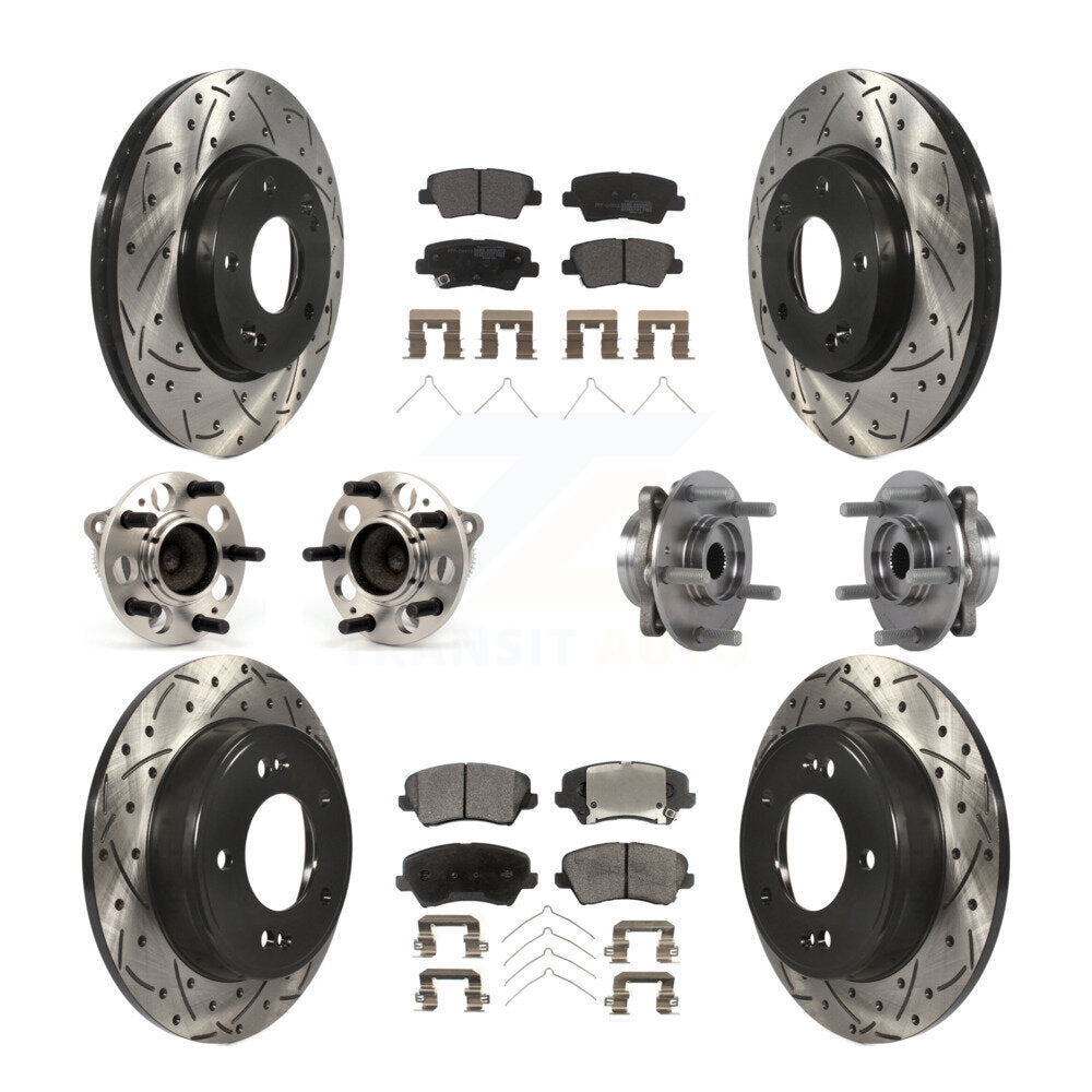 Transit Auto KBB-113514 Wheel Bearing and Hub Assembly for 2017 Hyundai Elantra GT - Front and Rear product image