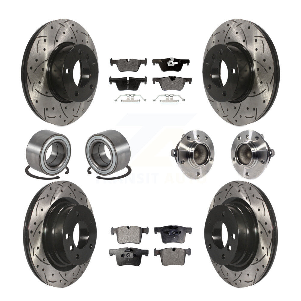 Transit Auto KBB-113569 Wheel Bearing and Hub Assembly for 2013-2018 BMW 328d, BMW 320i - Front and Rear product image