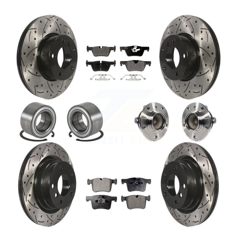 Transit Auto KBB-113569 Wheel Bearing and Hub Assembly for 2013-2018 BMW 328d, BMW 320i - Front and Rear product image
