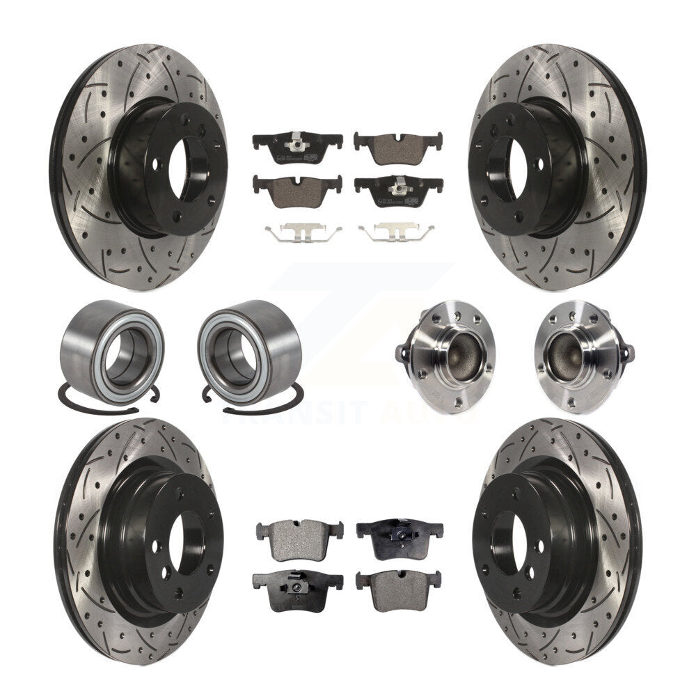 Transit Auto KBB-113689 Wheel Bearing and Hub Assembly for 2013-2018 BMW 328d, BMW 320i - Front and Rear product image