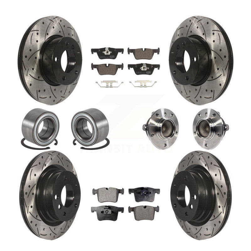 Transit Auto KBB-113689 Wheel Bearing and Hub Assembly for 2013-2018 BMW 328d, BMW 320i - Front and Rear product image