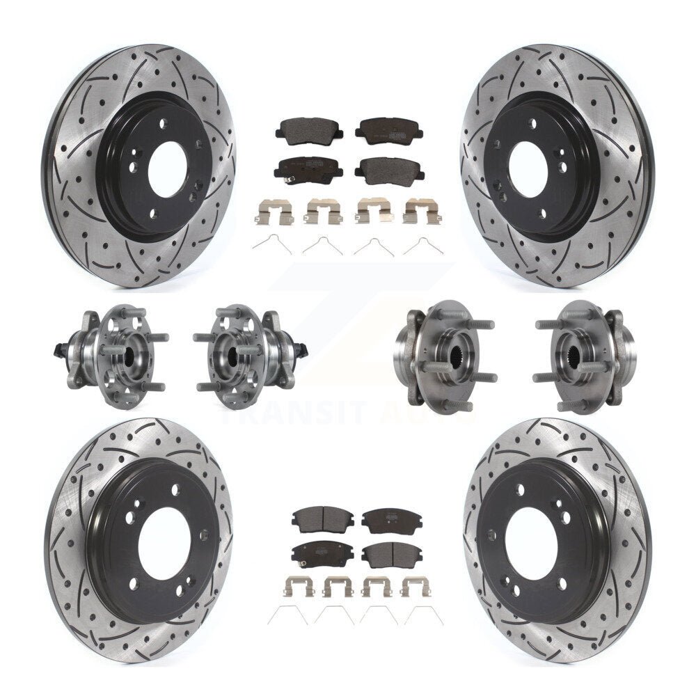 Transit Auto KBB-114505 Wheel Bearing and Hub Assembly for 2017-2020 Hyundai Elantra - Front and Rear product image