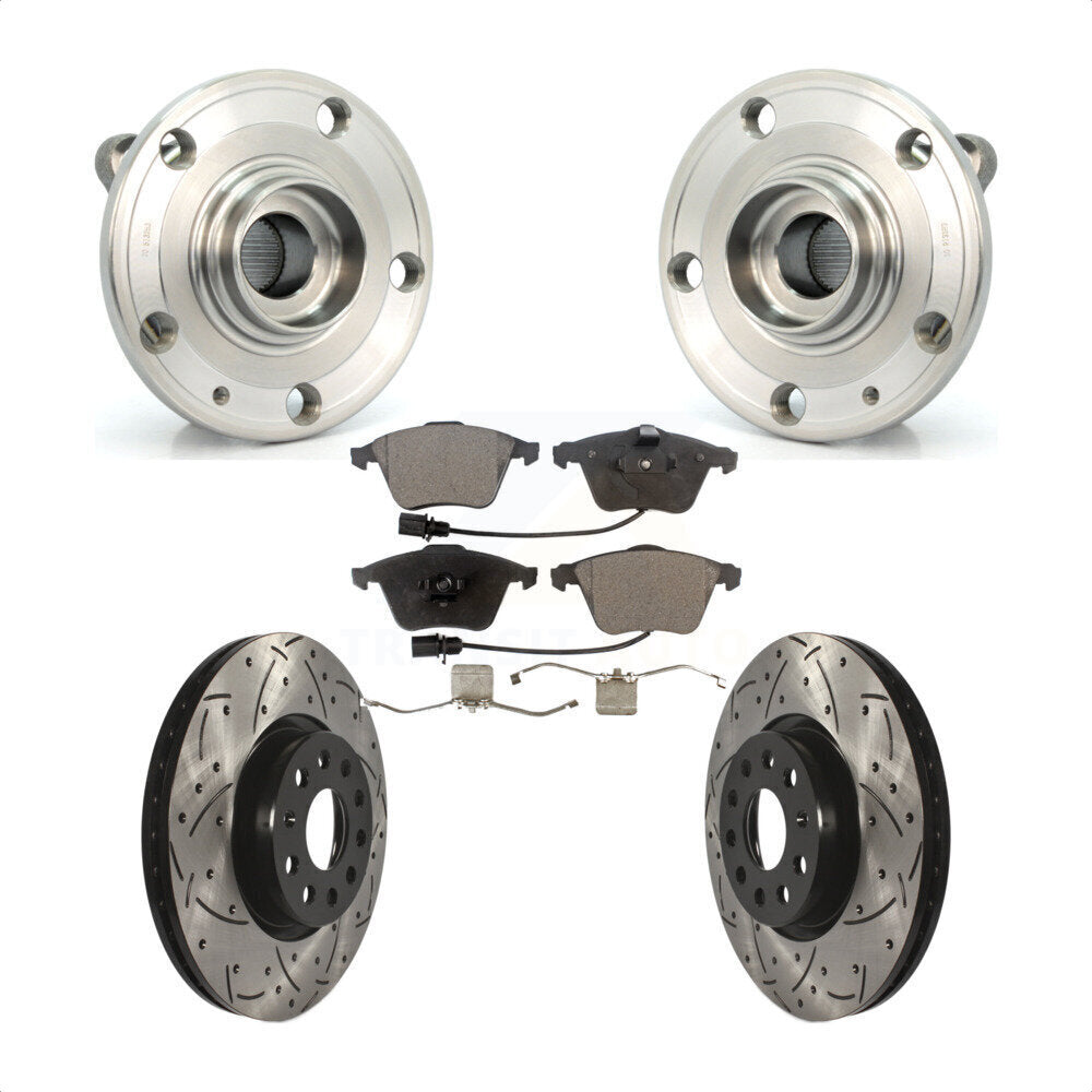 Transit Auto KBB-114581 Wheel Bearing and Hub Assembly for 2009-2012 Volkswagen CC - Front product image
