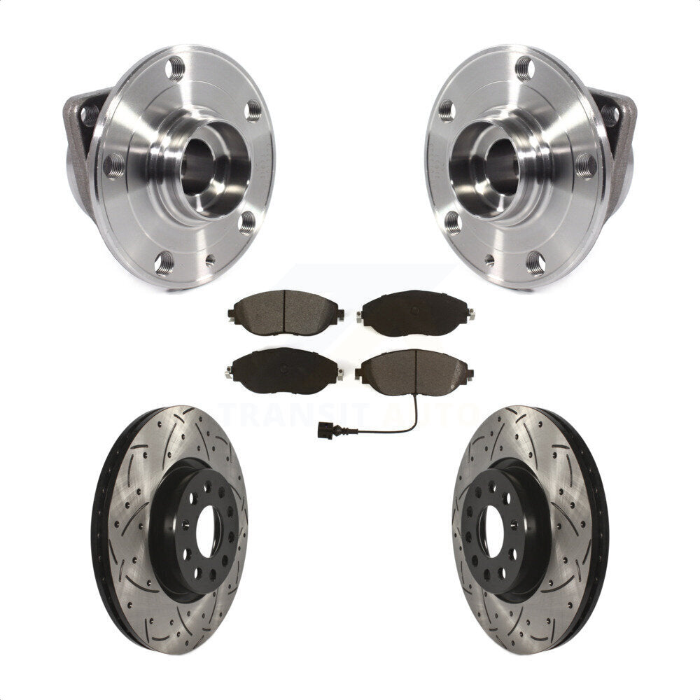 Transit Auto KBB-115257 Wheel Bearing and Hub Assembly for 2015-2019 Volkswagen Arteon, Volkswagen GTI - Front product image
