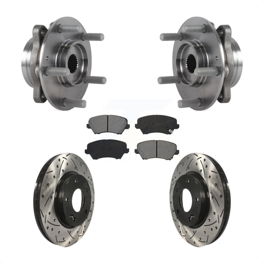 Transit Auto KBB-115261 Wheel Bearing and Hub Assembly for 2017-2021 Hyundai Veloster, Hyundai Elantra GT - Front product image