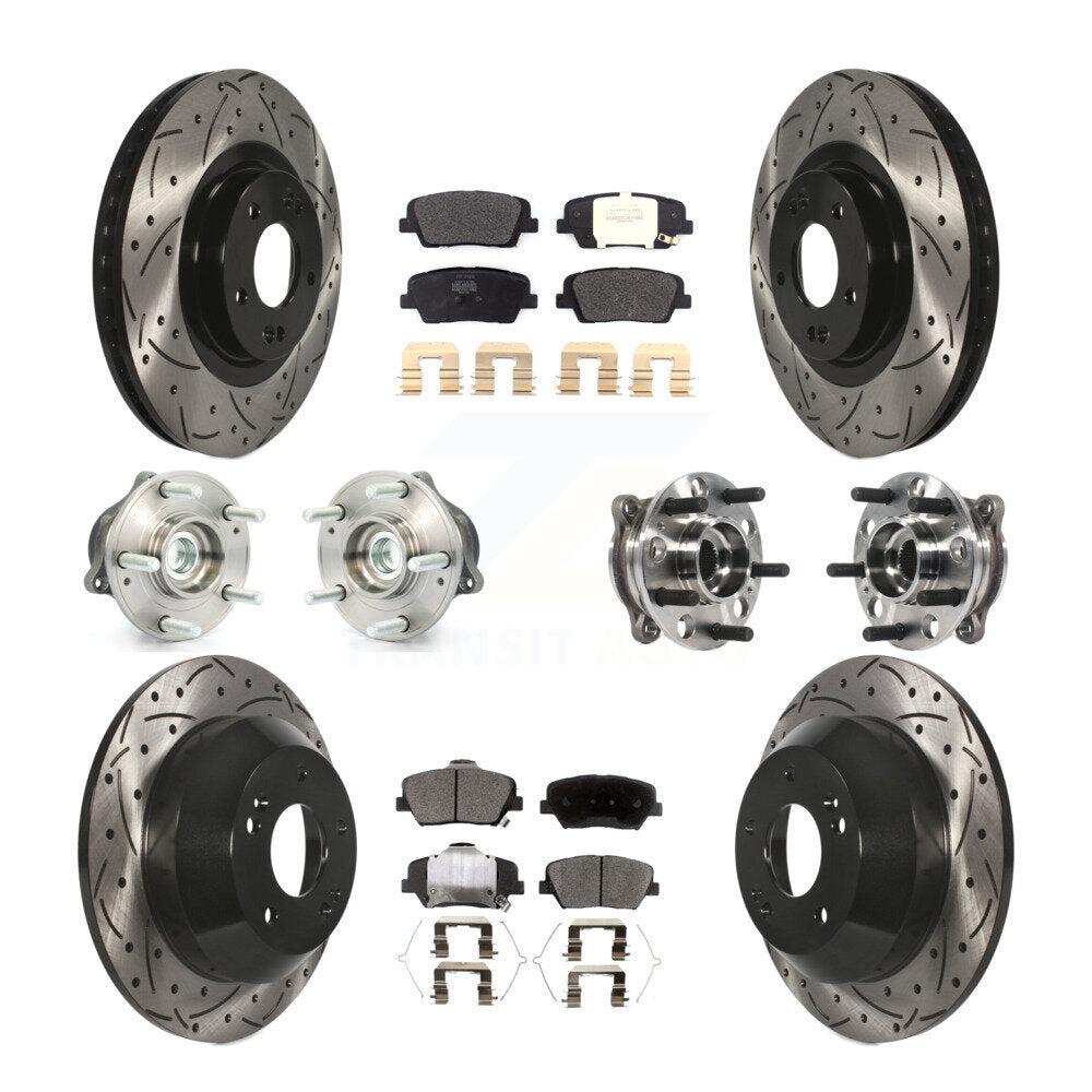 Transit Auto KBB-115723 Wheel Bearing and Hub Assembly for 2017-2018 Hyundai Santa Fe Sport - Front and Rear product image