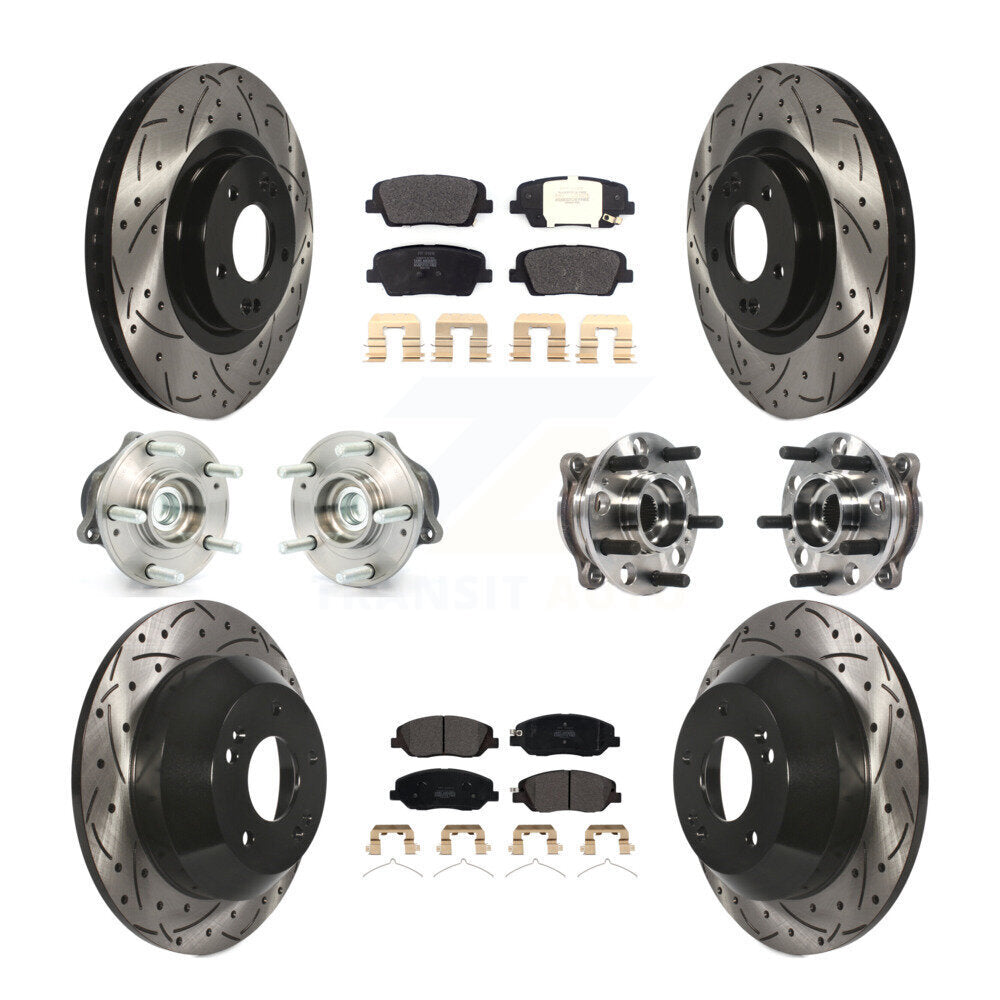 Transit Auto KBB-115724 Wheel Bearing and Hub Assembly for 2017-2019 Hyundai Santa Fe, Hyundai Santa Fe XL - Front and Rear product image
