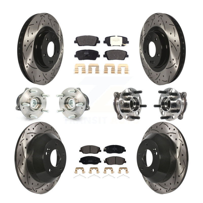 Transit Auto KBB-115724 Wheel Bearing and Hub Assembly for 2017-2019 Hyundai Santa Fe, Hyundai Santa Fe XL - Front and Rear product image