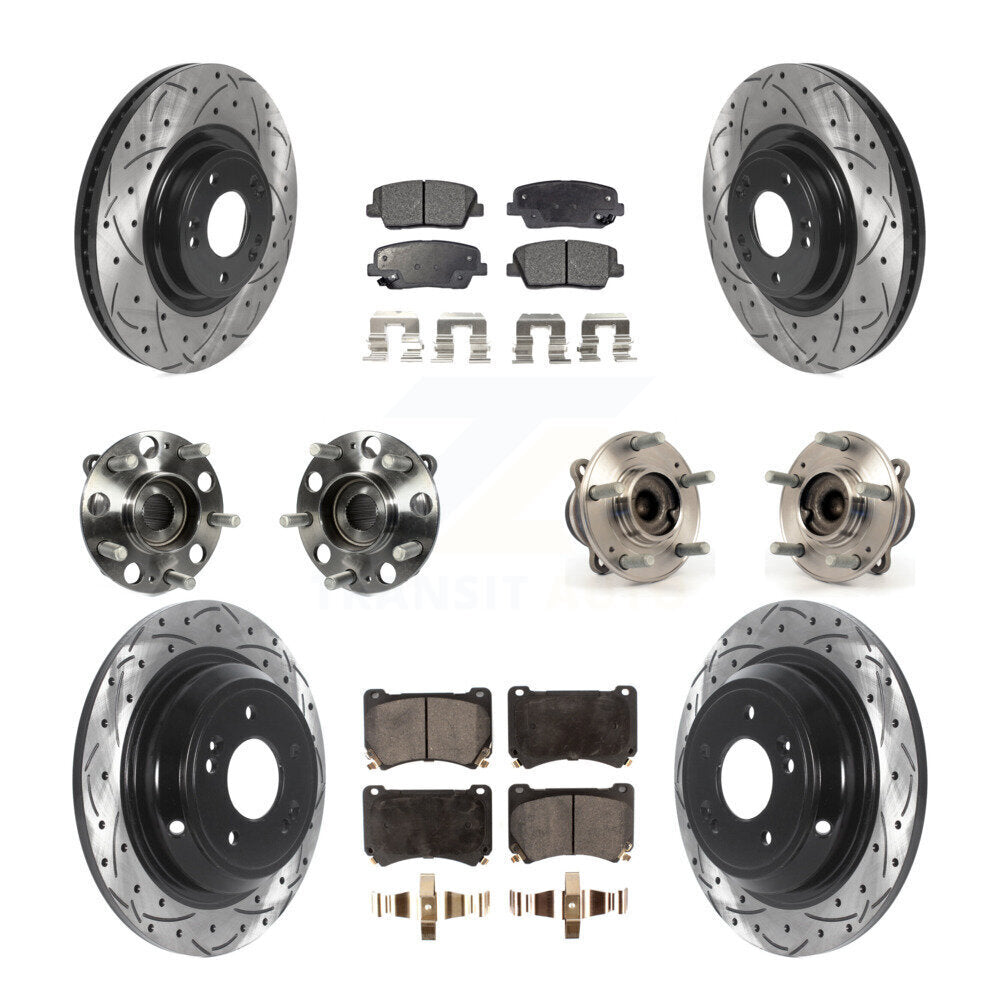 Transit Auto KBB-115735 Wheel Bearing and Hub Assembly for 2009-2010 Hyundai Genesis - Front and Rear product image