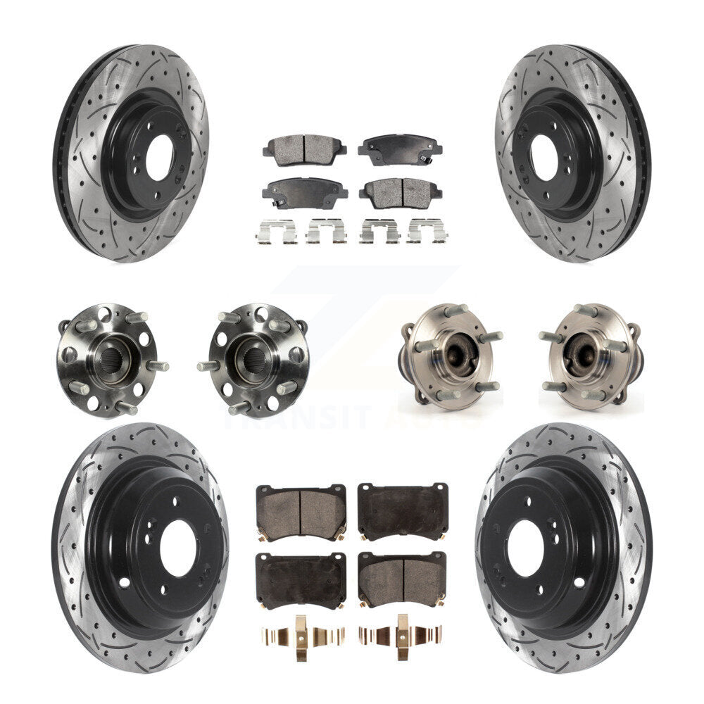 Transit Auto KBB-115736 Wheel Bearing and Hub Assembly for 2010-2014 Hyundai Genesis - Front and Rear product image