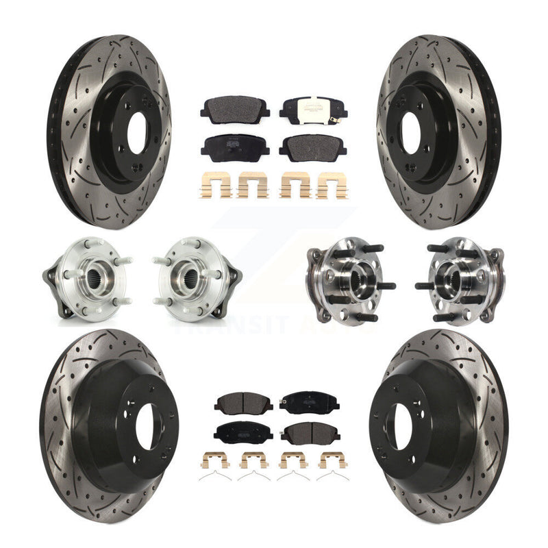 Transit Auto KBB-115765 Wheel Bearing and Hub Assembly for 2017-2019 Hyundai Santa Fe, Hyundai Santa Fe XL - Front and Rear product image