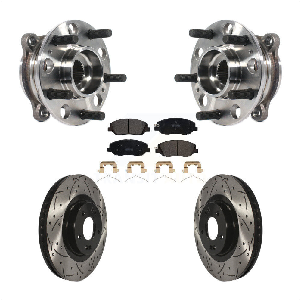 Transit Auto KBB-115816 Wheel Bearing and Hub Assembly for 2017-2019 Hyundai Santa Fe, Hyundai Santa Fe XL - Front product image