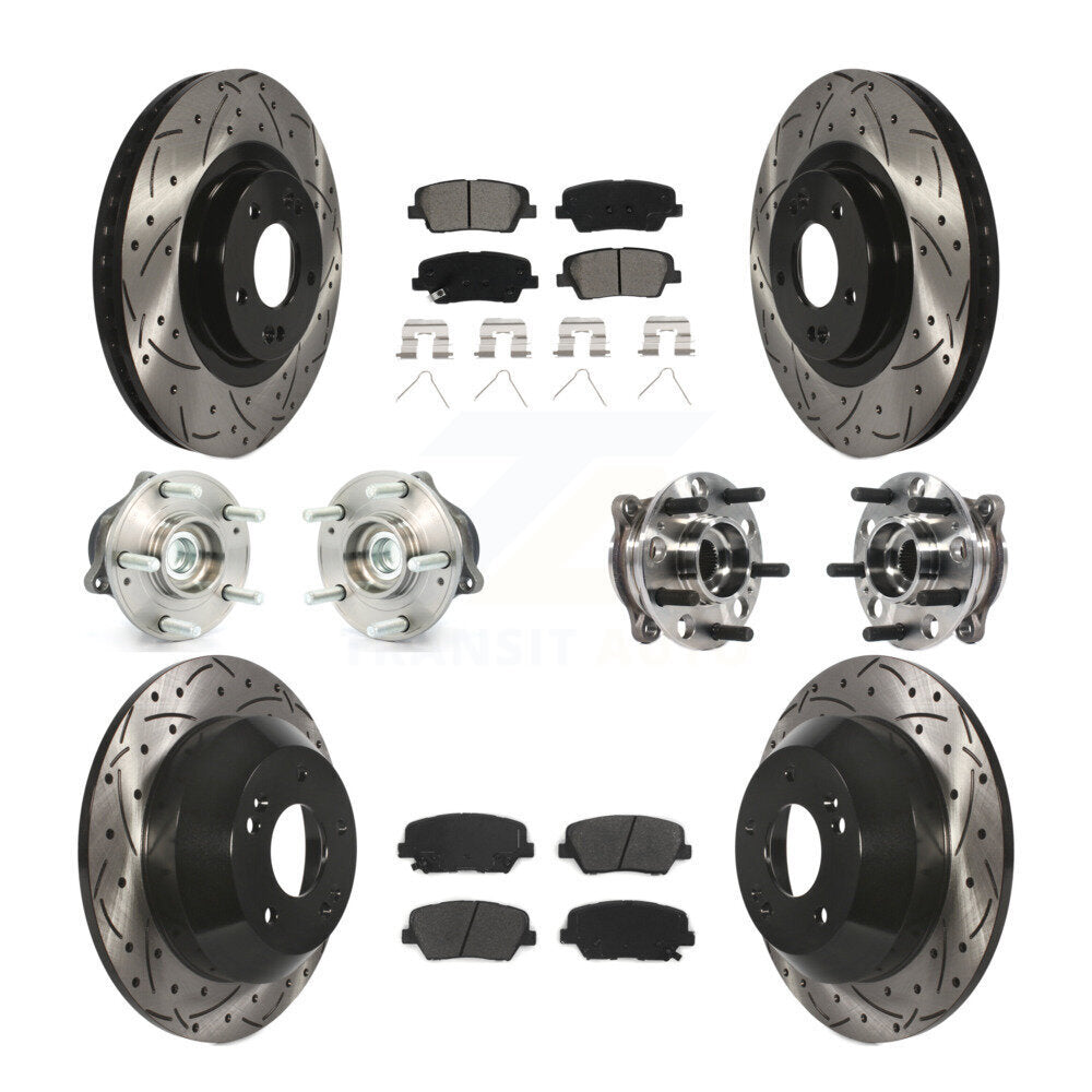 Transit Auto KBB-115830 Wheel Bearing and Hub Assembly for 2017-2018 Hyundai Santa Fe Sport - Front and Rear product image