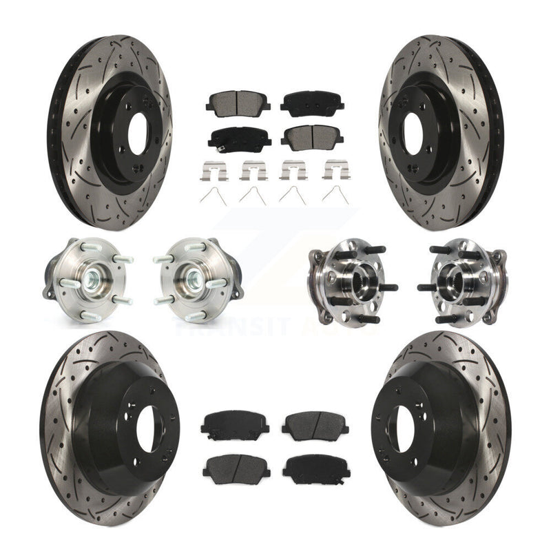 Transit Auto KBB-115830 Wheel Bearing and Hub Assembly for 2017-2018 Hyundai Santa Fe Sport - Front and Rear product image