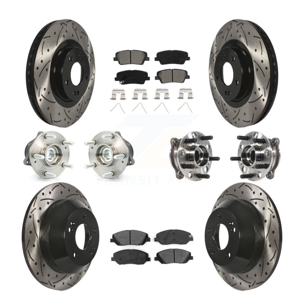 Transit Auto KBB-115831 Wheel Bearing and Hub Assembly for 2017-2019 Hyundai Santa Fe, Hyundai Santa Fe XL - Front and Rear product image