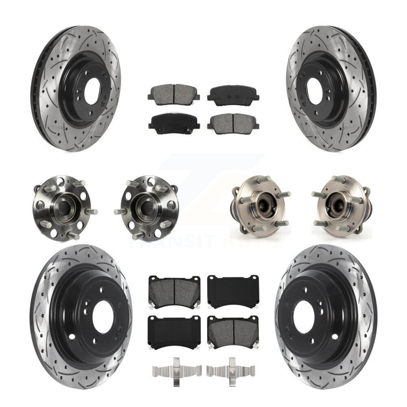 Transit Auto KBB-115848 Wheel Bearing and Hub Assembly for 2009-2010 Hyundai Genesis - Front and Rear product image