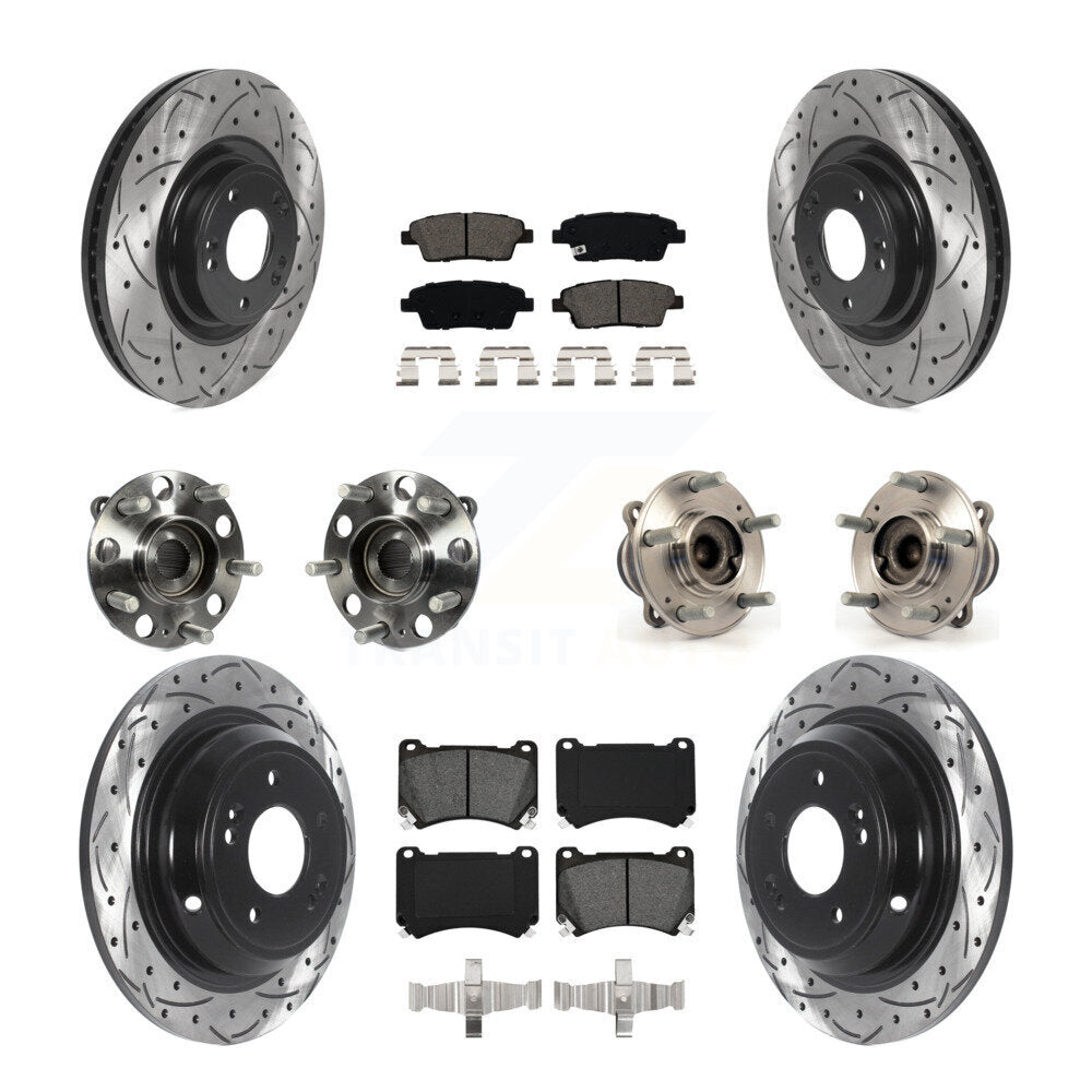Transit Auto KBB-115849 Wheel Bearing and Hub Assembly for 2010-2014 Hyundai Genesis - Front and Rear product image